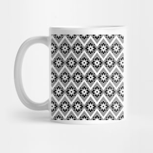 Grey and black modern bohemian pattern Mug